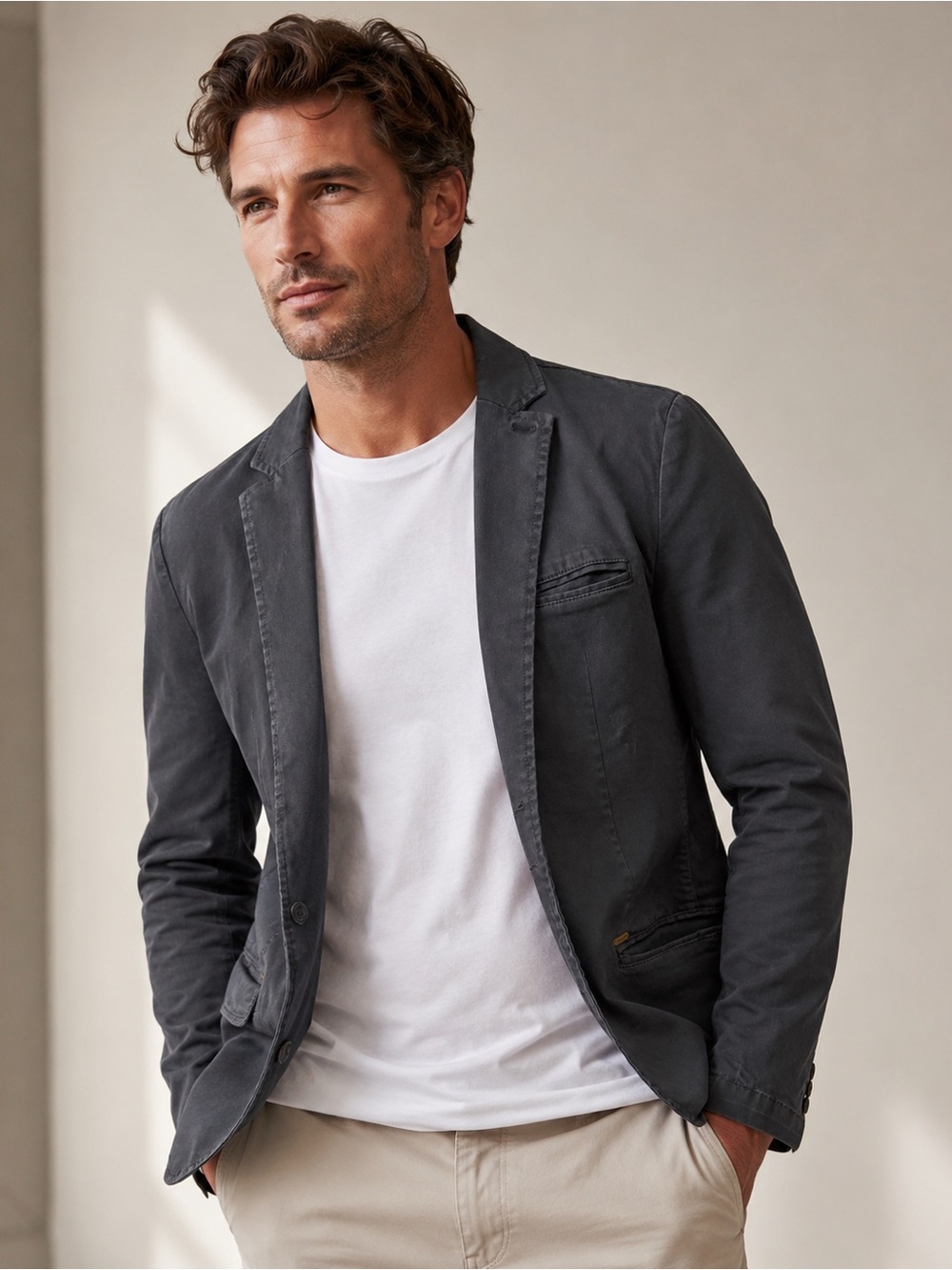 Pull&Bear Men's Navy Casual Blazer Jacket M